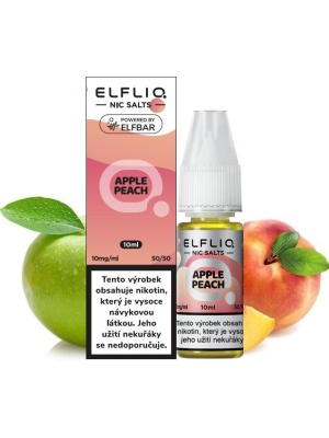 Elf Bar Liquid ELFLIQ Nic SALT Apple Peach 10ml - 10mg