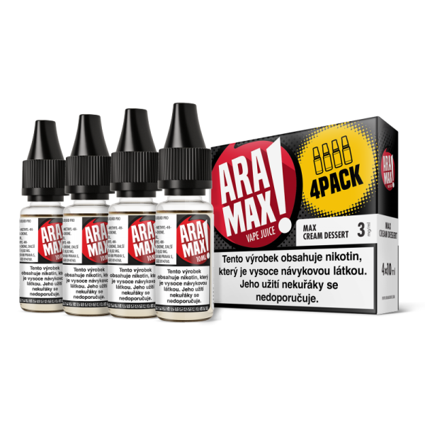 Liquid ARAMAX 4Pack Max Cream Dessert  4x10ml - 3 mg