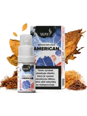 Liquid WAY to Vape American 10ml - 6mg