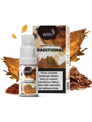 Liquid WAY to Vape Traditional 10ml - 18mg