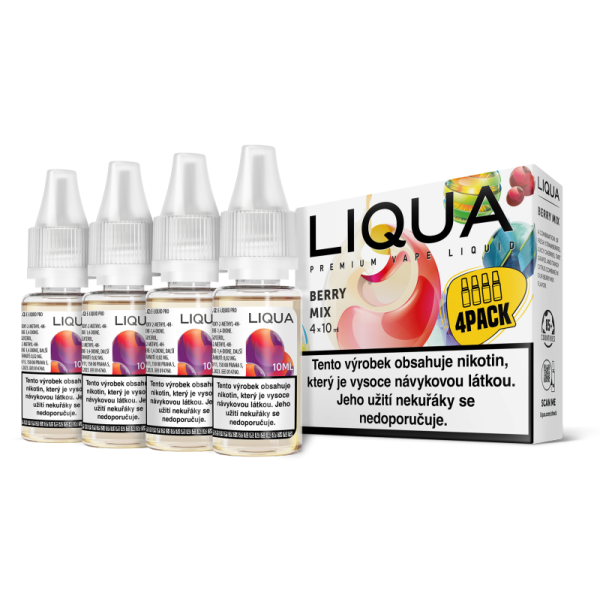 RITCHY Berry Mix 4x10ml  (lesní plody) - Liquid LIQUA Elements 4Pack - 6 mg