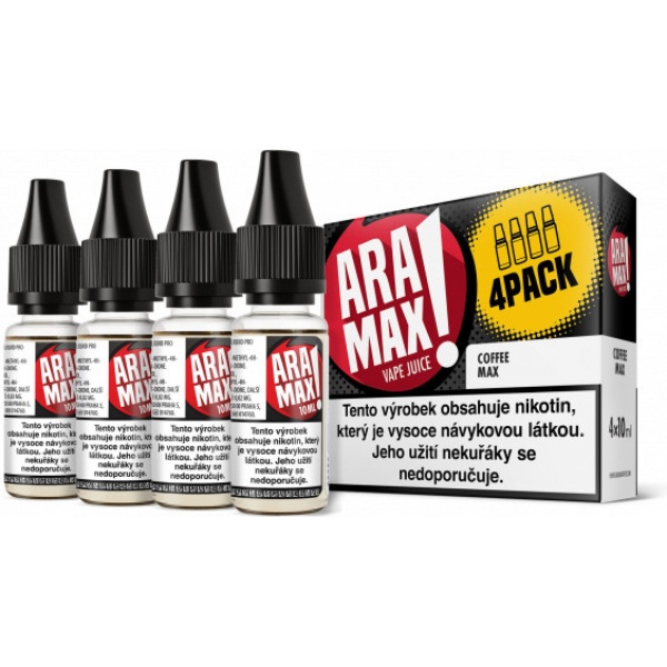 Liquid ARAMAX 4Pack Coffee Max - 4x10 ml 12 mg