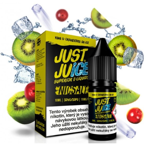 Liquid Just Juice SALT Kiwi & Cranberry On Ice 10ml - 20mg