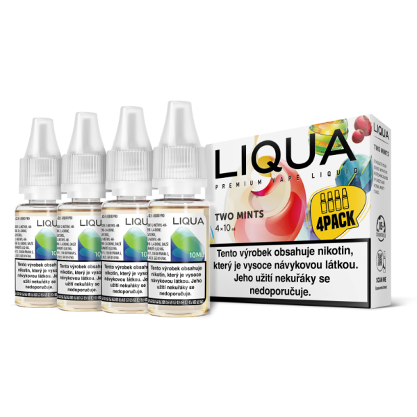 RITCHY Two mints 4x10ml  (Chuť máty a mentolu) - Liquid LIQUA Elements 4Pack - 3 mg