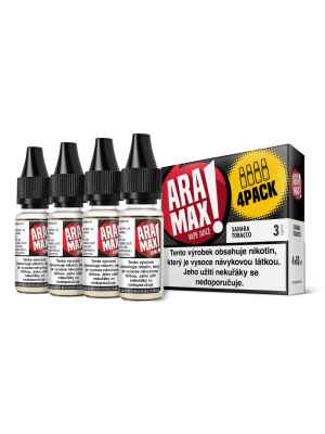 Liquid ARAMAX 4Pack Sahara Tobacco 4x10ml - 6 mg