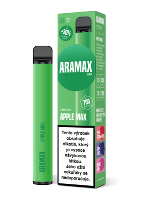 Aramax Bar 700 elektronická cigareta Apple MAX 550mAh 2ml 20mg 1 ks