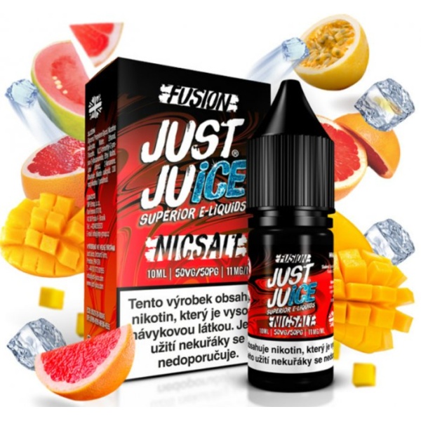 Liquid Just Juice SALT Fusion Mango & Blood Orange On Ice 10ml - 11mg