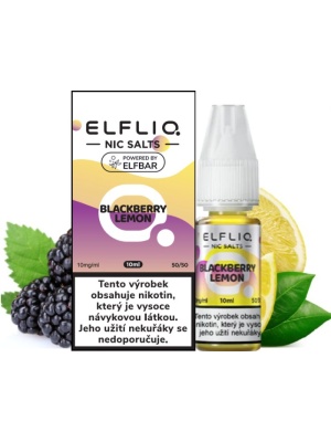 Elf Bar Liquid ELFLIQ Nic SALT Blackberry Lemon 10ml - 10mg