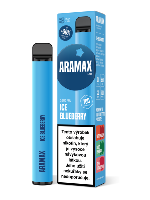 Aramax Bar 700 elektronická cigareta Ice Blueberry 550mAh 2ml 20mg 1 ks