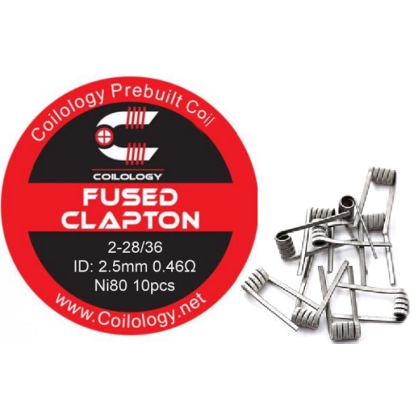 Coilology Fused Clapton předmotané spirálky Ni80 0