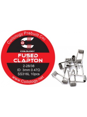 Coilology Fused Clapton předmotané spirálky SS316 0