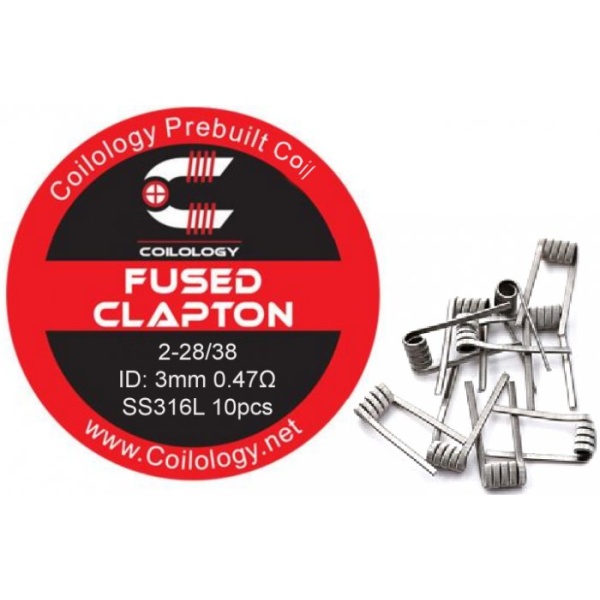 Coilology Fused Clapton předmotané spirálky SS316 0