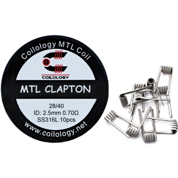 Coilology MTL Clapton předmotané spirálky SS316 0