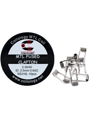 Coilology MTL Fused Clapton předmotané spirálky SS316 0