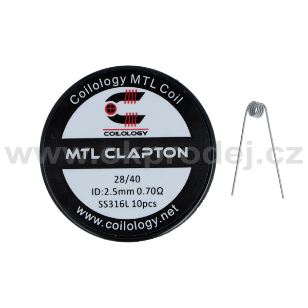 Coilology předmotané spirálky MTL Clapton SS316L - 0.7ohm