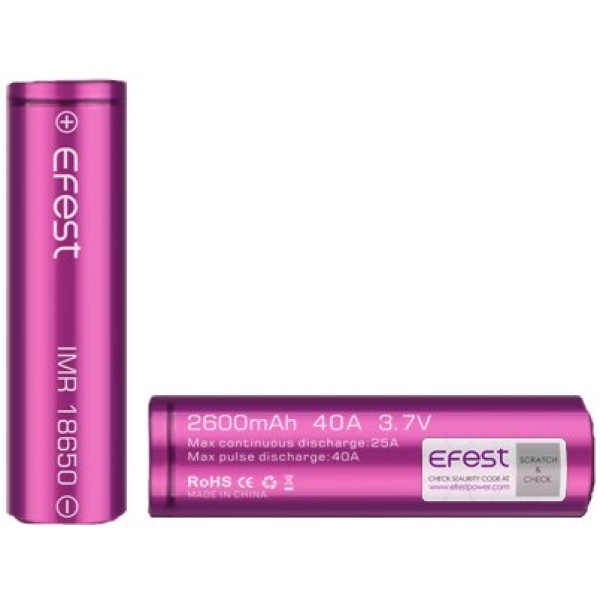 Efest baterie typ 18650 3500mAh 20A