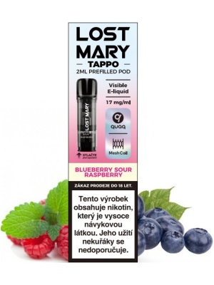 Elf Bar LOST MARY TAPPO Pods cartridge 1Pack Blueberry Sour Raspberry 17mg