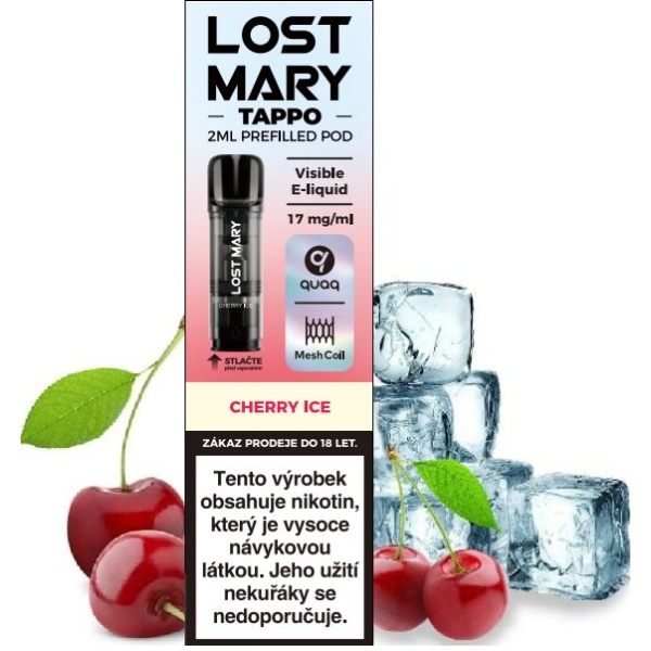 Elf Bar LOST MARY TAPPO Pods cartridge 1Pack Cherry Ice 17mg