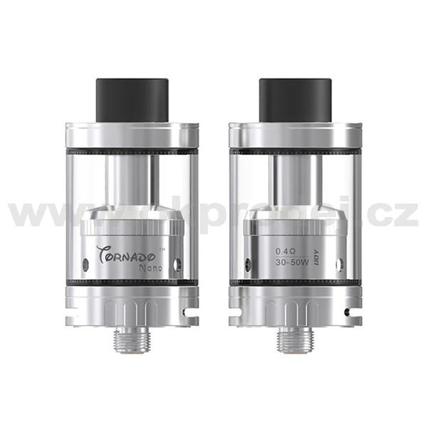 IJOY Tornado Nano - Chip hlava a RTA - Stříbrná