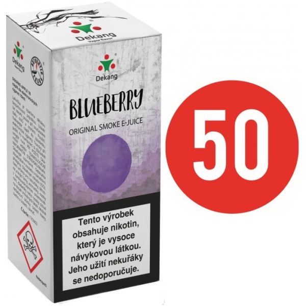 Liquid Dekang Fifty Blueberry 10ml - 18mg (Borůvka)