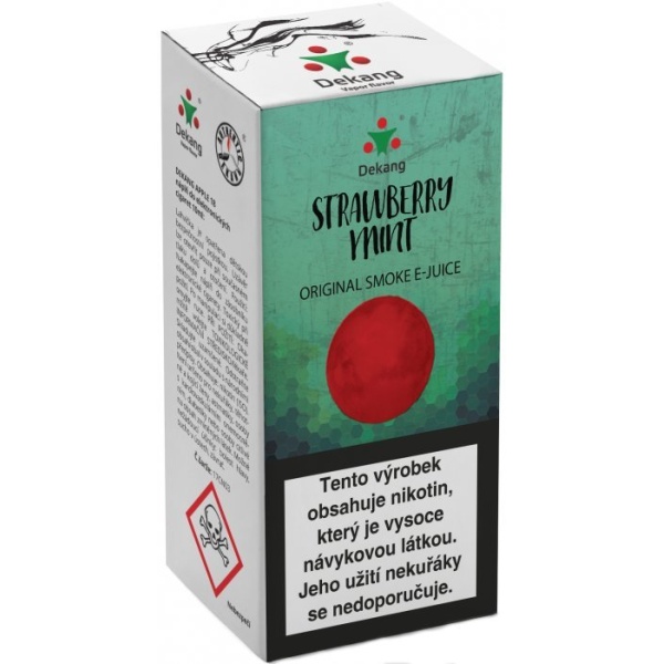 Liquid Dekang Strawberry Mint 10ml - 18mg (Jahoda s mátou)