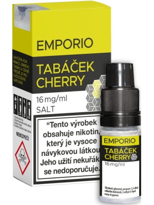 Liquid EMPORIO SALT Tabáček - Cherry 10ml - 16mg