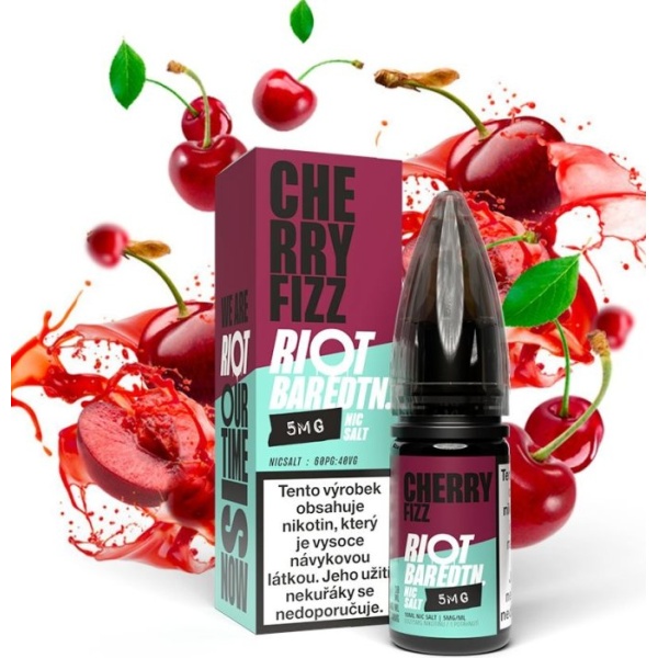 Riot Labs Liquid Riot BAR EDTN Salt Cherry Fizz (Třešňová směs) 10ml-10mg