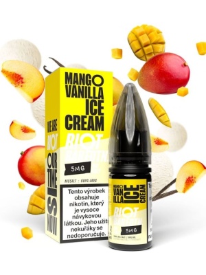 Riot Labs Liquid Riot BAR EDTN Salt Mango Vanilla Ice Cream (Mangovo-vanilková zmrzlina) 10ml-10mg