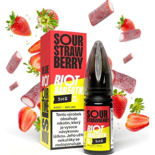 Riot Labs Liquid Riot BAR EDTN Salt Sour Strawberry (Kyselá jahoda) 10ml-20mg