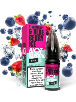 Riot Labs Liquid Riot BAR EDTN Salt Strawberry Blueberry Ice (Ledová borůvka s jahodou) 10ml-20mg