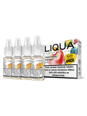 RITCHY Traditional tobacco 4x10ml  (Tradiční tabák) - Liquid LIQUA Elements 4Pack - 12 mg