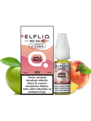 Elf Bar Liquid ELFLIQ Nic SALT Apple Peach 10ml - 10mg