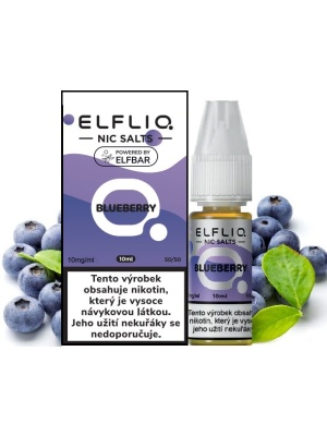 Elf Bar Liquid ELFLIQ Nic SALT Blueberry 10ml - 10mg