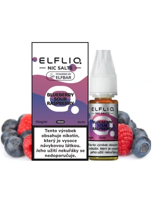 Elf Bar Liquid ELFLIQ Nic SALT Blueberry Sour Raspberry 10ml - 10mg