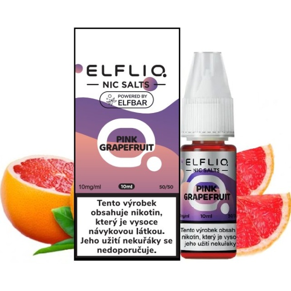 Elf Bar Liquid ELFLIQ Nic SALT Pink Grapefruit 10ml - 10mg