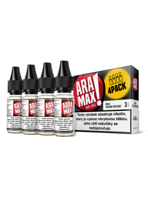 Liquid ARAMAX 4Pack Max Cream Dessert  4x10ml - 6 mg