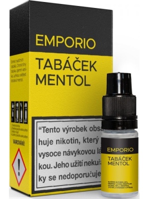 Liquid EMPORIO Tabáček - Mentol 10ml - 12mg