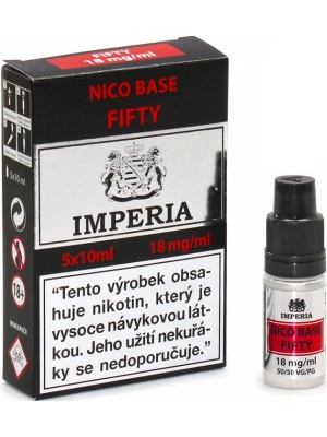 Nikotinová báze IMPERIA Fifty PG50-VG50 5x10ml-18mg