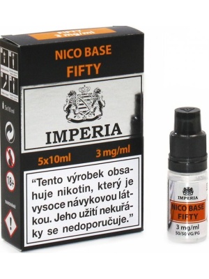 Nikotinová báze IMPERIA Fifty PG50-VG50 5x10ml-3mg