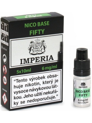 Nikotinová báze IMPERIA Fifty PG50-VG50 5x10ml-6mg