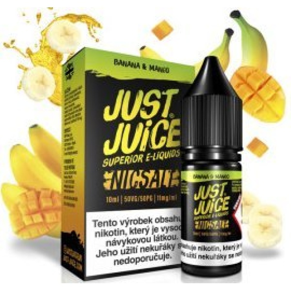 Ostatní Liquid Just Juice SALT Banana & Mango 10ml - 11mg