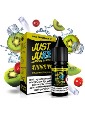 Ostatní Liquid Just Juice SALT Kiwi & Cranberry On Ice 10ml - 11mg