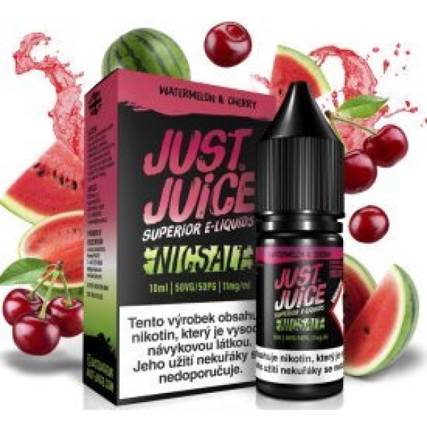 Ostatní Liquid Just Juice SALT Watermelon & Cherry 10ml - 11mg