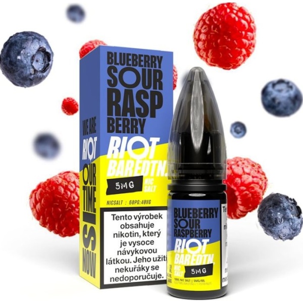 Riot Labs Liquid Riot BAR EDTN Salt Blueberry Sour Raspberry (Borůvka s malinou) 10ml-10mg