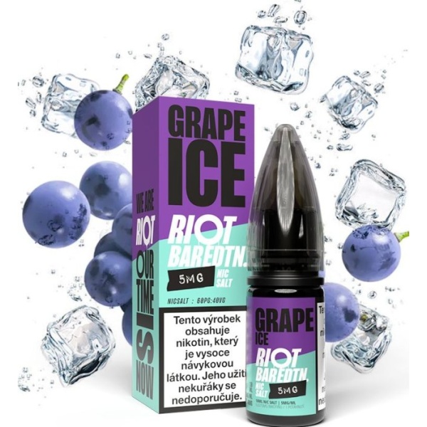 Riot Labs Liquid Riot BAR EDTN Salt Grape Ice (Ledové hroznové víno) 10ml-10mg