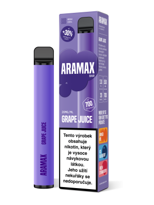 Aramax Bar 700 elektronická cigareta Grape Juice 550mAh 2ml 20mg 1 ks