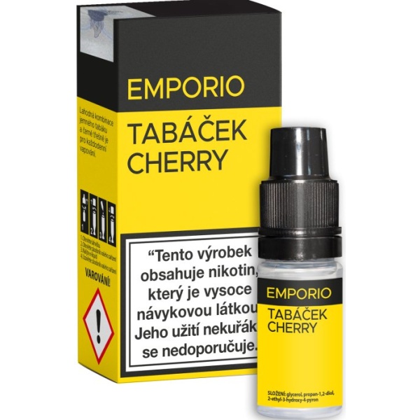 Liquid EMPORIO Tabáček - Cherry 10ml - 18mg