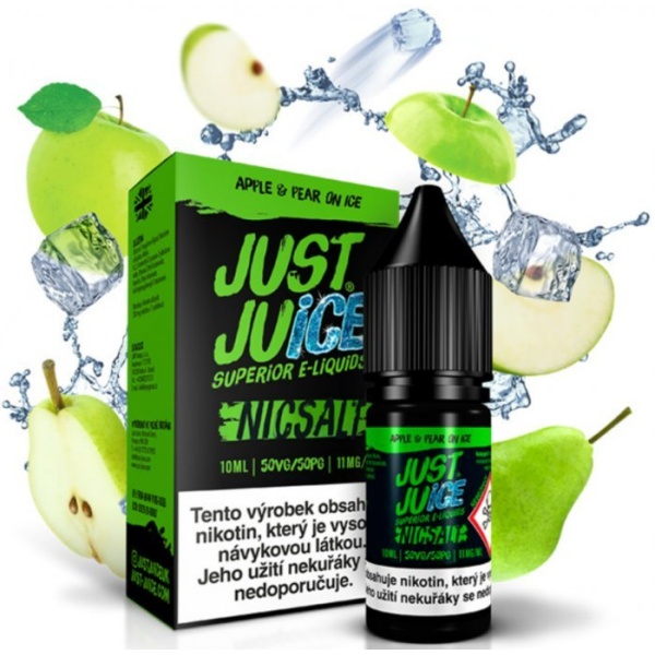 Ostatní Liquid Just Juice SALT Apple & Pear On Ice 10ml - 11mg