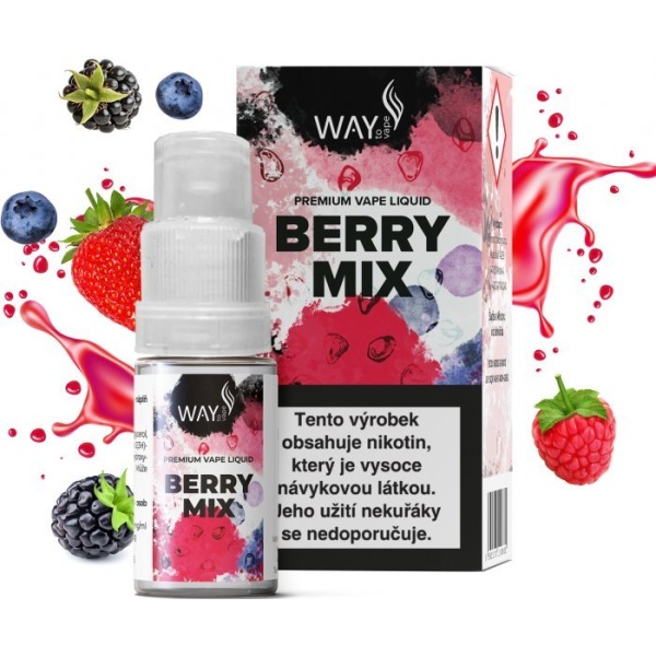 Ostatní Liquid WAY to Vape Berry Mix 10ml-3mg