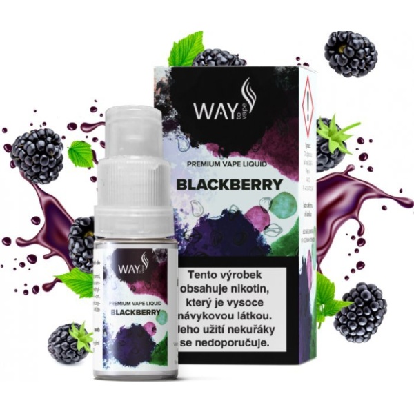 Ostatní Liquid WAY to Vape Blackberry 10ml-6mg